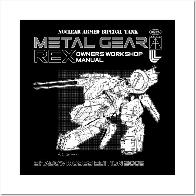 Metal Gear Rex Manual Wall Art by Bevatron